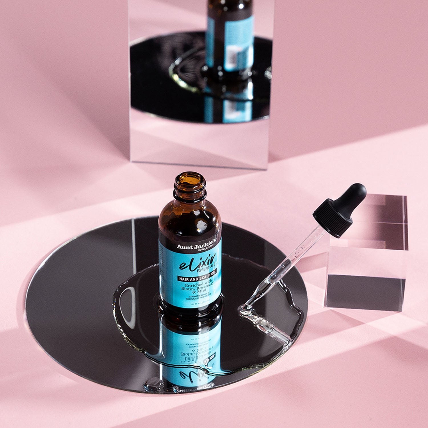 Aunt Jackie's Hair Elixir Oil - Biotin, Rosemary & Mint Scalp