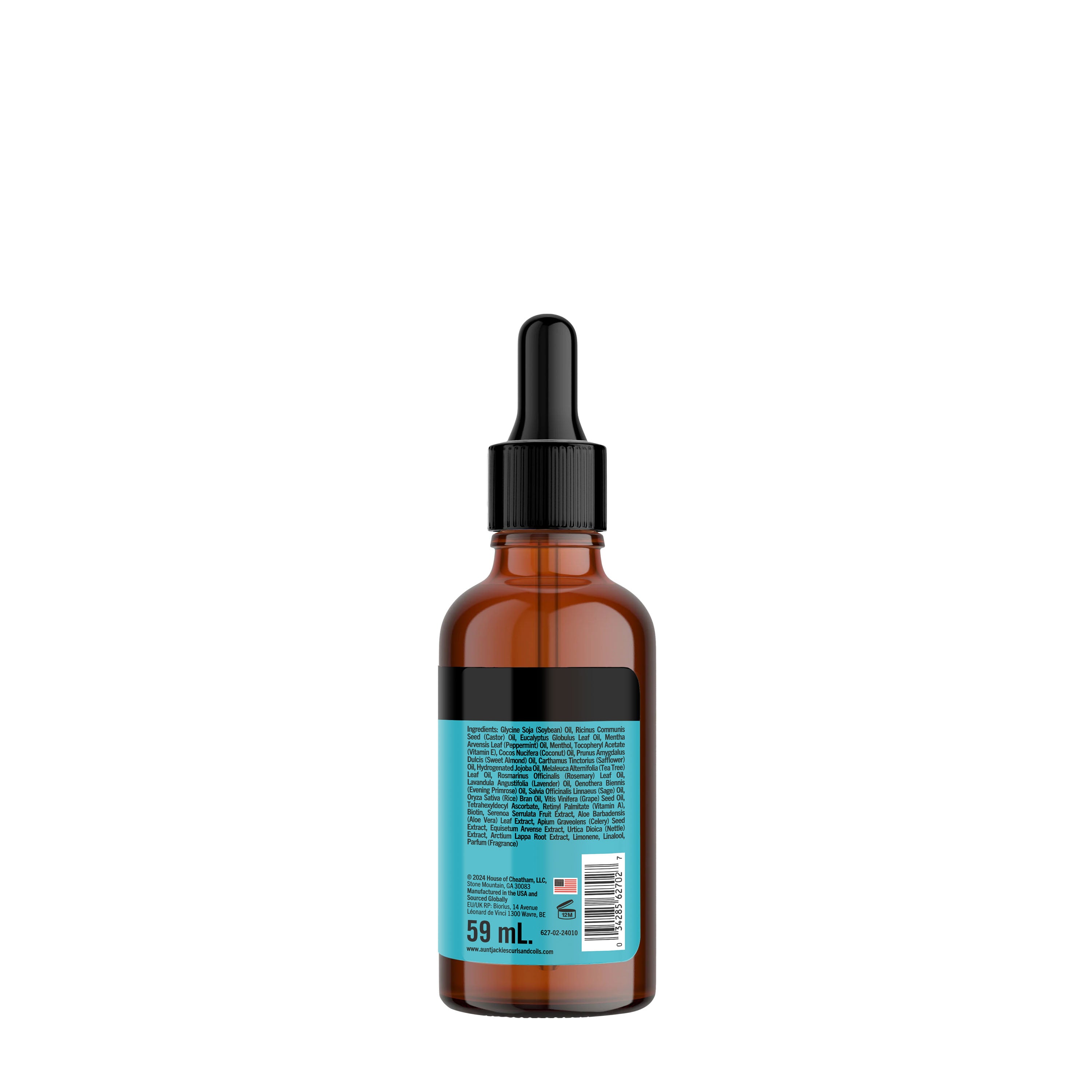 Aunt Jackie's Hair Elixir Oil - Biotin, Rosemary & Mint Scalp