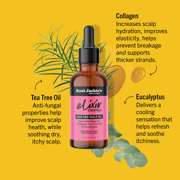 Collagen, Tea Tree Oil & Eucalyptus Elixir Hair & Scalp Oil