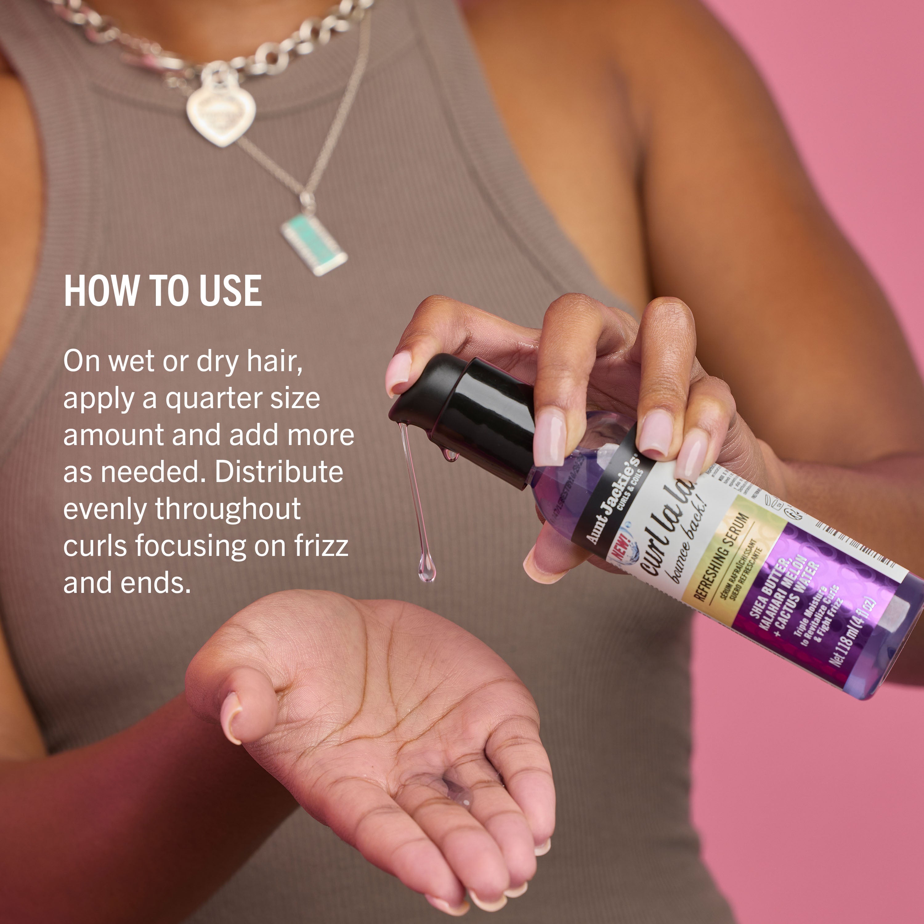 Aunt Jackie's Curls & Coils Curl La La Bounce Back Refreshing Serum