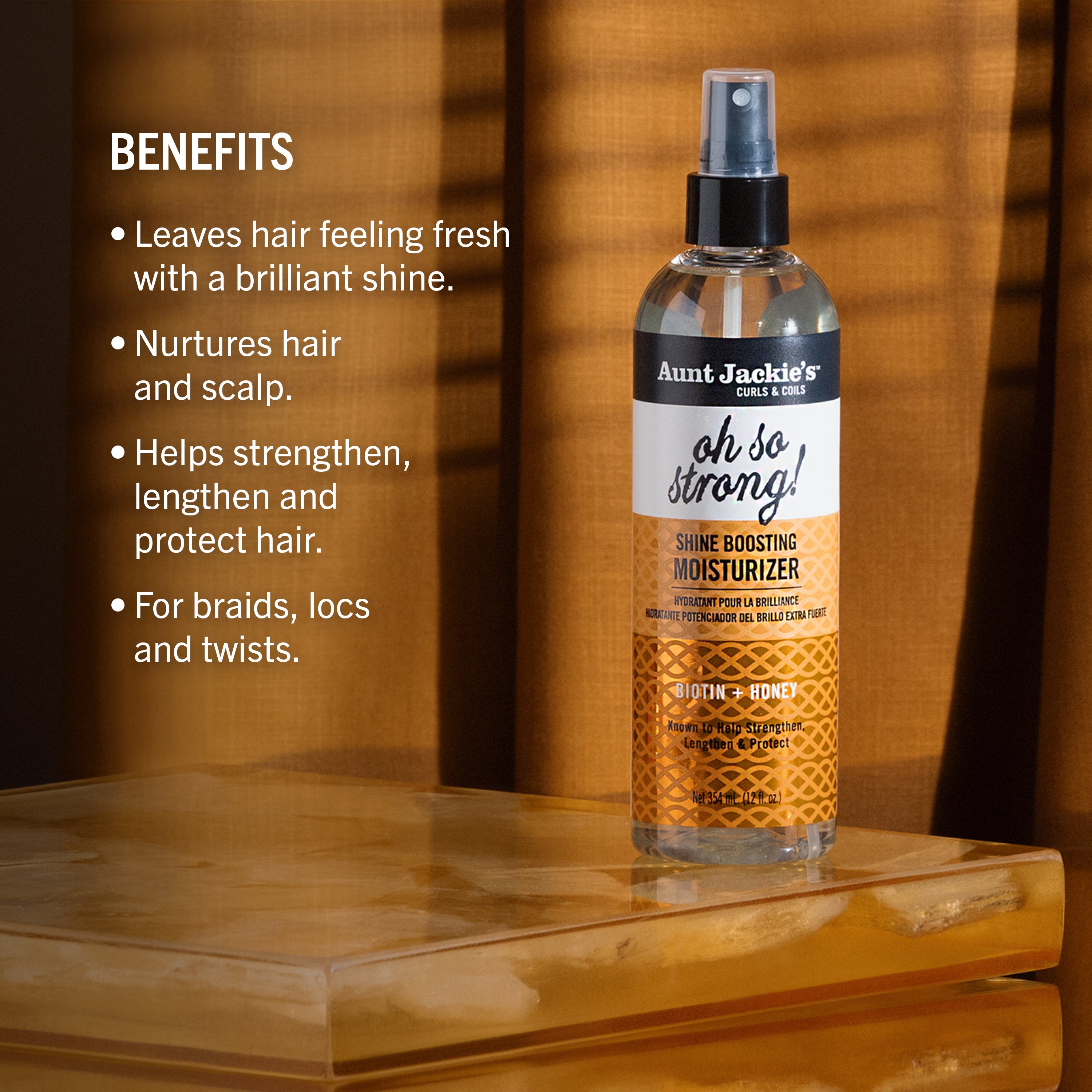 Aunt Jackie’s Braid Refresher Spray Adds Shine & Moisturizes Braids