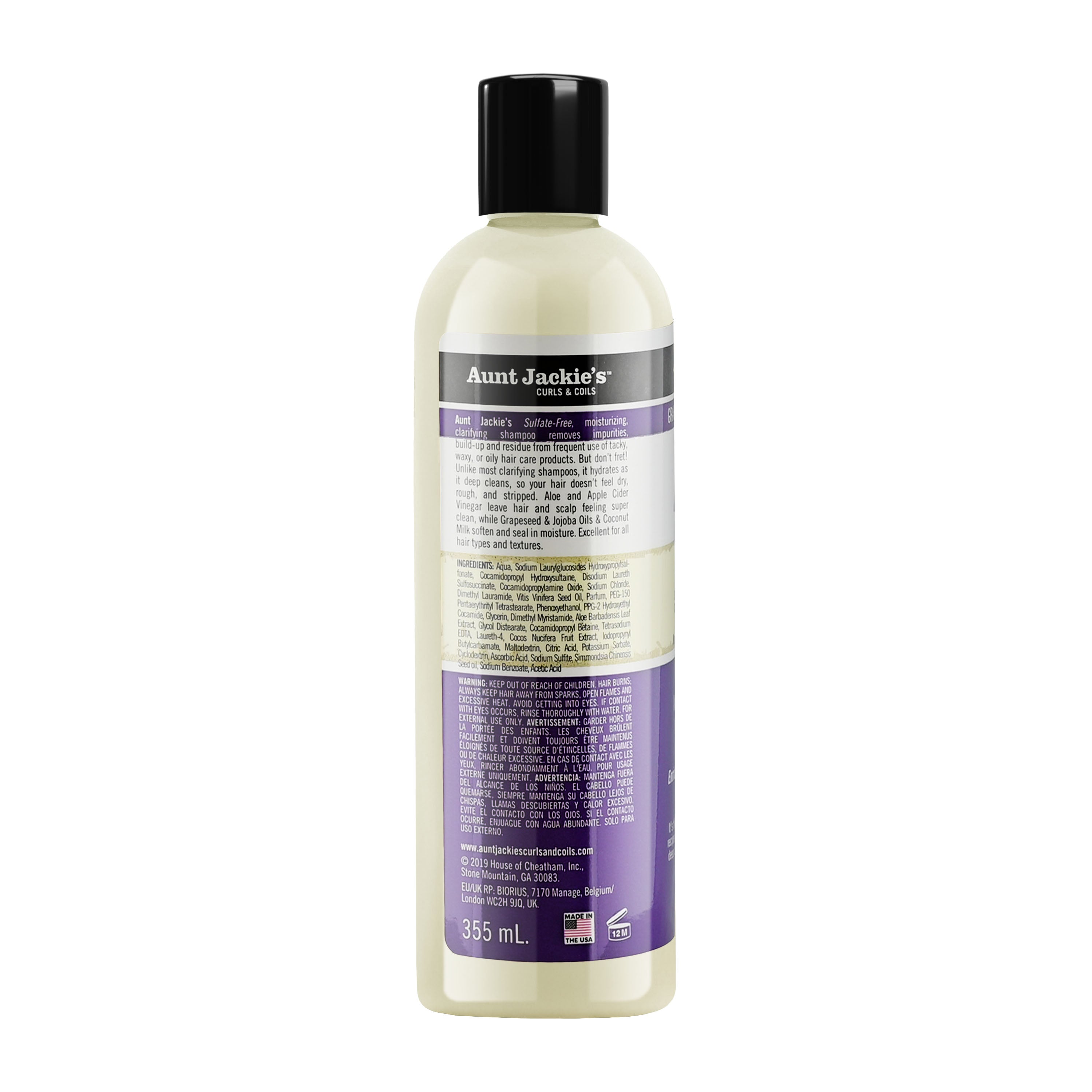 Aunt Jackie's Power Wash Intense Moisture Clarifying Shampoo