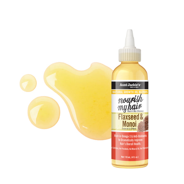 Nourish My Hair – Flaxseed & Monoi Natural Growth Oil Blend
