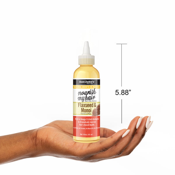 Nourish My Hair – Flaxseed & Monoi Natural Growth Oil Blend