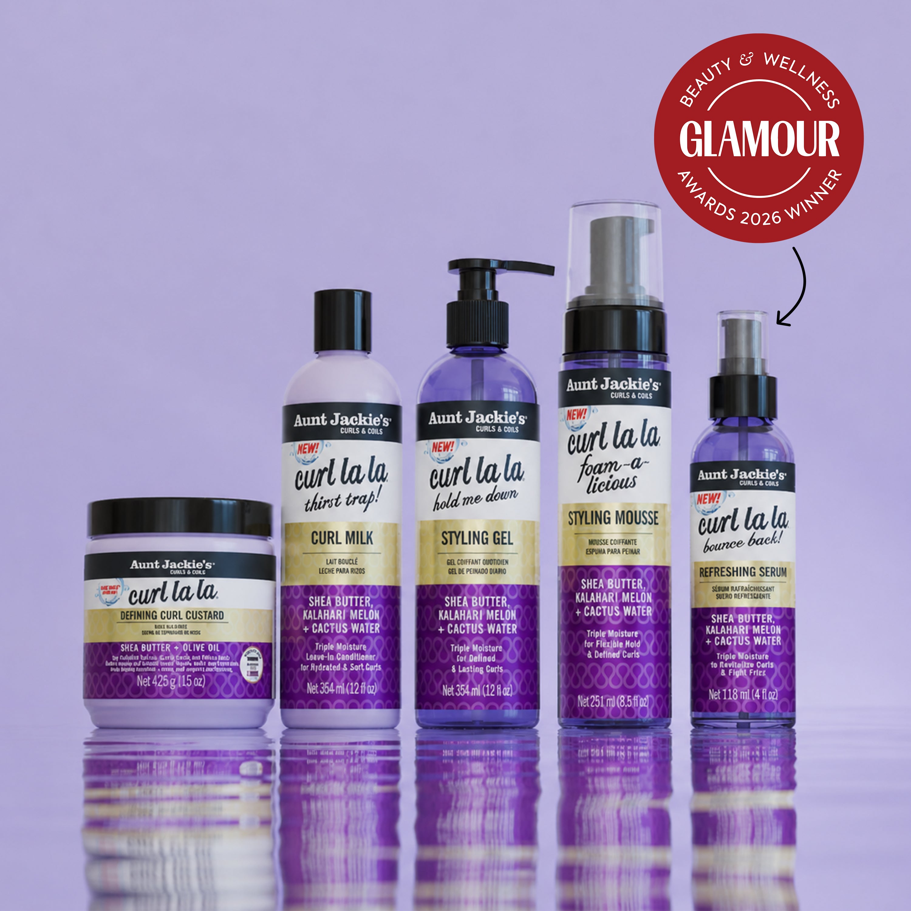 Aunt Jackie's Curls & Coils Curl La La Bounce Back Refreshing Serum